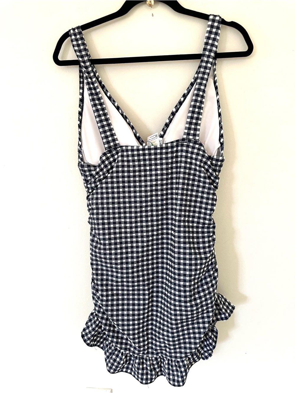 NWT J.crew Ruched swim dress in classic gingham - Picture 5 of 9
